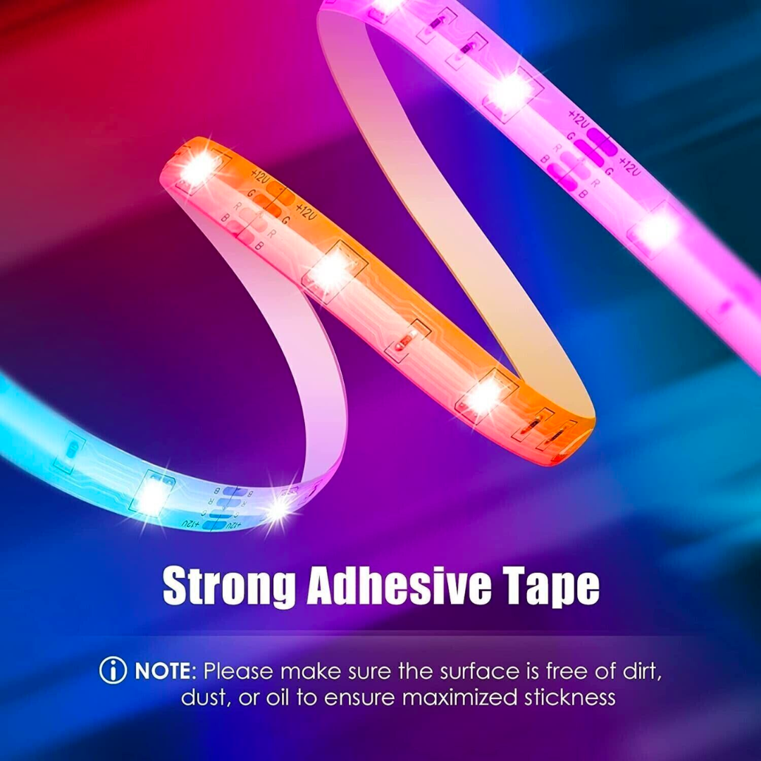 带遥控智能LED彩虹灯条软灯带10米 2盘装 RGB Smart LED Indoor Strip Light 40W – The Best ...