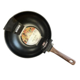 Arisu 电磁炉适用 木柄轻巧不沾炒锅 28cm/30cm/32cm Non-stick IH Wok Pan