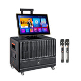 BOK Karaoke Machine w/18.5″ Touch Screen & Dual Wireless Mic