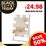 可调光LED化妆台镜 9 LED Bulbs Hollywood Makeup Mirror 25x30cm