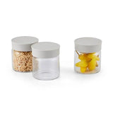 BUYDEEM北鼎 200ml玻璃密封防潮储存收纳罐食物罐 大象灰 3入裝 Glass Food Jars Grey