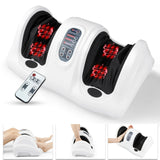 高强度滚轮指压腿足按摩器 白色 Shiatsu Foot Massager w/High Intensity Rollers