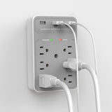 Huntkey 三孔USB+六头墙插 Outlet Extender 3-port USB-A + 6-outlet