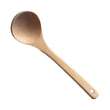 韓式无漆原木汤勺榉木粥勺 家用厨房长柄木质大号勺子盛汤勺木勺