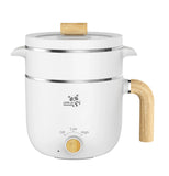 小浣熊 1.2L家用迷你学生宿舍电煮锅 带蒸笼 2-tier Multi-function Cooker 1.2L 600W
