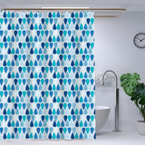 防水加厚水滴图案浴帘 180x180cm Printed Shower Curtain