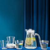 奥莉维亚水具5件套 1050ml+245ml*4 (1壶4杯) Glass Water Jug Set