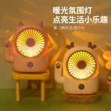 带灯USB可爱便携口袋小风扇【4色混发】USB Pocket Fan w/Light