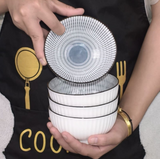 日式陶瓷碗8寸斗笠碗