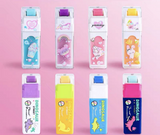 创意卡通萌宠长条滚轮橡皮擦 混發