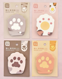 便携随身有粘性标签创意可爱猫爪便利贴