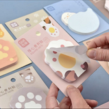 便携随身有粘性标签创意可爱猫爪便利贴
