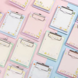 可爱卡通板夹彩页便签本