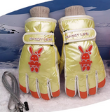 4-728兔子中童手套 混色  Kids Winter Gloves Rabbit