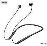 REMAX睿量 S9无线脖挂运动耳机 黑色/白色 Wireless 5.3 Neckband Sports Earbuds
