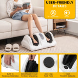 高强度滚轮指压腿足按摩器 白色 Shiatsu Foot Massager w/High Intensity Rollers