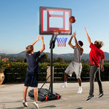 快速调节高度的便携式篮球框，带防碎篮板 Quickly Height Adjustable Portable Basketball Hoop with Shatterproof Backboard