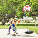 高度可调节篮球框，带 2 个网和可填充底座 Height Adjustable Basketball Hoop with 2 Nets and Fillable Base