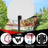 高度可调节篮球框，带 2 个网和可填充底座 Height Adjustable Basketball Hoop with 2 Nets and Fillable Base