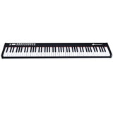 88键便携式全尺寸半配重数码钢琴键盘-黑色 88-Key Portable Full-Size Semi-weighted Digital Piano Keyboard-Black