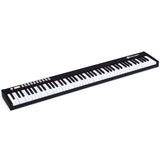 88键便携式全尺寸半配重数码钢琴键盘-黑色 88-Key Portable Full-Size Semi-weighted Digital Piano Keyboard-Black