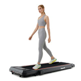 二合一折叠跑步机带坡度带遥控-红色 2 in 1 Folding Treadmill with Incline with Remote Control-Red