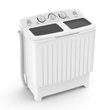 20 磅便携式洗衣机带内置重力排水管-灰色 20 lbs Portable Washing Machine with Built-in Gravity Drain-Gray