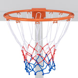 15 英寸篮球框球门替换件，带全天候网和安装硬件 - 橙色 15 Inch Basketball Rim Goal Replacement with All Weather Net and Mounting Hardware-Orange