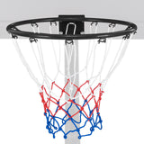 15 英寸篮球框替换球门，带全天候网和安装硬件 - 黑色 15 Inch Basketball Rim Goal Replacement with All Weather Net and Mounting Hardware-Black