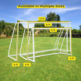 8 x 6 英尺足球门，带地桩和足球锥体 8 x 6 Ft Soccer Goal with Ground Stakes and Soccer Cones