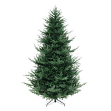 8 英尺预照明人造铰链圣诞树，带 1480 个 PVC 和 PE 树枝尖 - XL 8 FT Pre-Lit Artificial Hinged Xmas Tree with 1480 PVC and PE Branch Tips-XL