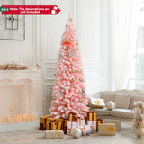 6 英尺人造粉色圣诞树，带 460 个树枝尖，适合度假 6 FT Artificial Pink Christmas Tree with 460 Branch Tips for Holiday