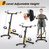 老年人可调节手柄踏板锻炼器-黄色 Pedal Exerciser with Adjustable Handgrip for Seniors-Yellow