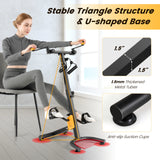 老年人可调节手柄踏板锻炼器-黄色 Pedal Exerciser with Adjustable Handgrip for Seniors-Yellow