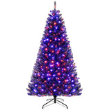 6/7/8 英尺人造圣诞树，带 6 种灯光模式和怪异声音-L 6/7/8 Feet Artificial Christmas Tree with 6 Lighting Modes and Spooky Sounds-L