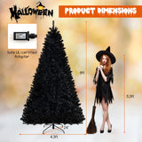 6/7/8 英尺人造圣诞树，带 6 种灯光模式和怪异声音-L 6/7/8 Feet Artificial Christmas Tree with 6 Lighting Modes and Spooky Sounds-L