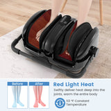 足部小腿热疗止痛按摩器-黑色 Foot and Calf Massager with Heat for Blood Circulation Pain Relief-Black