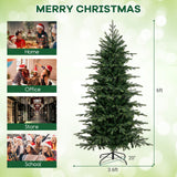 6 英尺预亮人造圣诞树，带暖白色 LED 灯 6 Feet Pre-Lit Artificial Christmas Tree with Warm White LED Lights