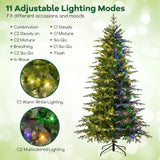 7.5 英尺预亮人造圣诞树，带暖白色 LED 灯 7.5 Feet Pre-Lit Artificial Christmas Tree with Warm White LED Lights