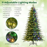 9 英尺预亮人造圣诞树，带暖白色 LED 灯 9 Feet Pre-Lit Artificial Christmas Tree with Warm White LED Lights