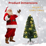 带顶星和树枝尖的预照明人造圣诞树 - 5 英尺 Pre-Lit Artificial Xmas Tree with Top Star and Branch Tips-5 FT