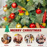 5/7.5/9 英尺预亮人造圣诞树，带 453/1096/1416 PVC 和松针-L 5/7.5/9 FT Pre-Lit Artificial Christmas Tree with 453/1096/1416 PVC and Pine Needles-L