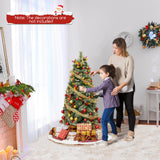 5/7.5/9 英尺预亮人造圣诞树，带 453/1096/1416 PVC 和松针-S 5/7.5/9 FT Pre-Lit Artificial Christmas Tree with 453/1096/1416 PVC and Pine Needles-S