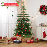 7 英尺铰接人造预照明圣诞树，带 1303 个树枝尖 7 Feet Hinged Artificial Pre-lit Christmas Tree with 1303 Branch Tips