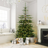 7 英尺铰接人造预照明圣诞树，带 1303 个树枝尖 7 Feet Hinged Artificial Pre-lit Christmas Tree with 1303 Branch Tips