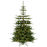 7 英尺铰接人造预照明圣诞树，带 1303 个树枝尖 7 Feet Hinged Artificial Pre-lit Christmas Tree with 1303 Branch Tips