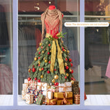 5 英尺预亮人体模型人造圣诞树礼服造型圣诞树 5 FT Pre-lit Mannequin Artificial Christmas Tree Dress Form Xmas Tree