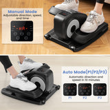 家庭办公带显示屏台下椭圆机-黑色 Under Desk Elliptical Machine with Display Monitor for Home Office-Black