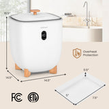 20L 暖毛巾桶 带PTC空气加热器 加热快速均匀-白色 20L Towel Warmer Bucket with PTC Air Heater for Rapid and Even Heating-White