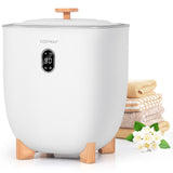 25L 毛巾加热器桶，带 2 种温度设置和自动关闭功能 灰白色 25L Towel Warmer Bucket with 2 Temperature Settings and Auto Shut Off-White